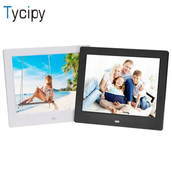 

Tycipy 8inch Led Digital Photo Frame 1024*768 High Resolution Support mp3, video play,Alarm clock with Wireless Remote Control