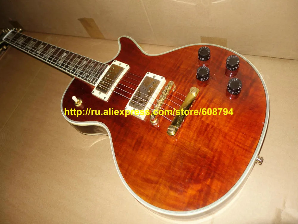 Custom Brown Electric Guitar IN STOCK The sample guitar