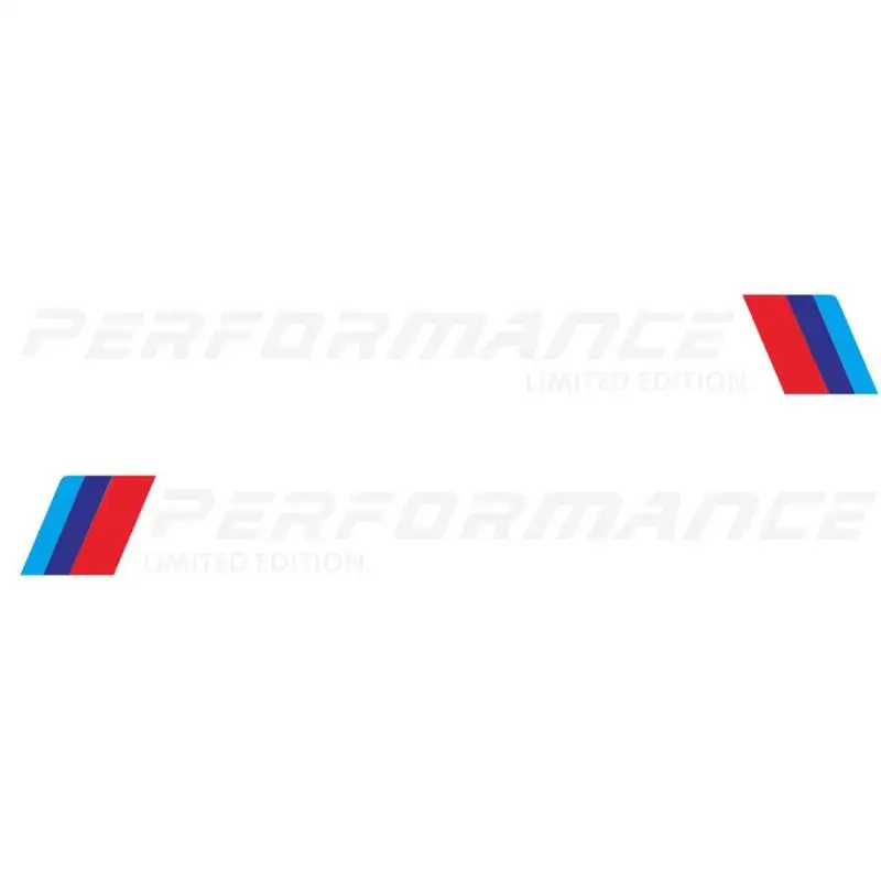 2 шт. автомобильные наклейки M Performance ограниченная серия боковые двери отражающие