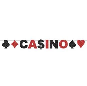 

Glitter Casino las vegas birthday Banners Bachelorette Wedding Bridal Shower garlands Party favors buntings