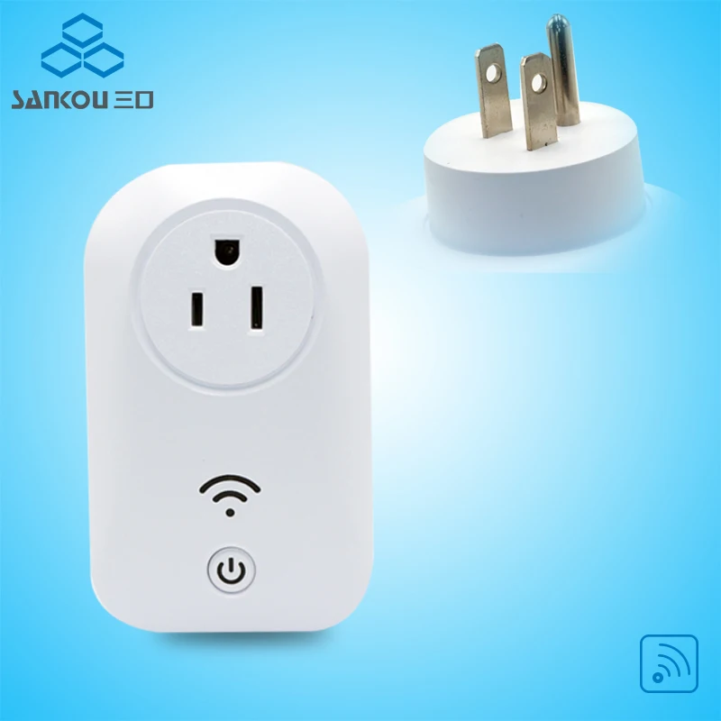 

2016 New Safe Remote Control Socket Power US Standard SANKOU 10A Smart Plug on Wall AC220V/110V Free Shipping