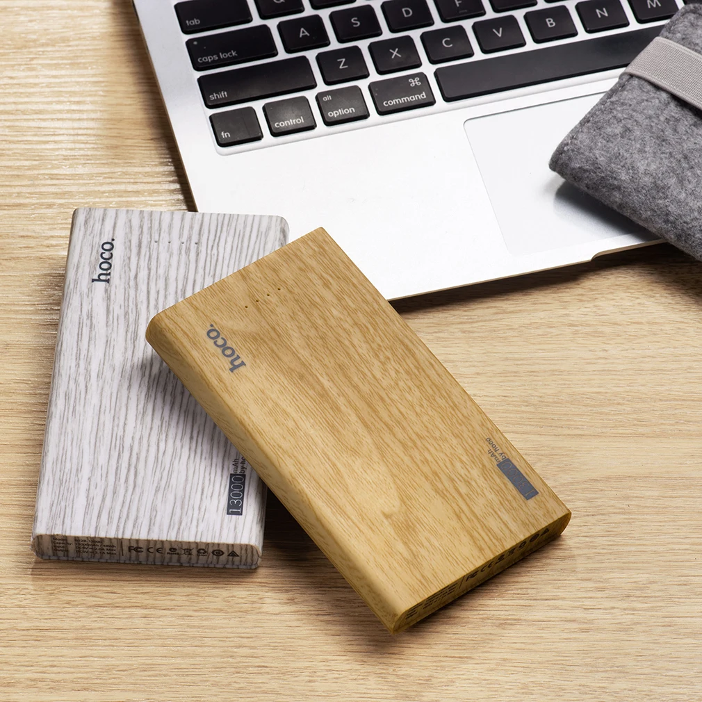 HOCO 13000mAh Power Bank Wooden Mobile Phone External Battery Pack Powerbank Fast Charger for Phones with Large Capacity HOCO 13000mAh Power Bank Wooden Mobile Phone External Battery Pack Powerbank Fast Charger for Phones with Large Capacity