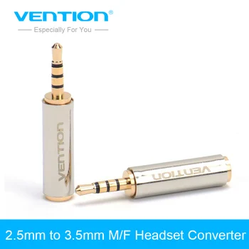 

Ventio 2.5mm Male to 3.5mm Female Stereo Full Metal Earphone Audio Headphone Adapter Connector Converter For iPhone Mobile Phone