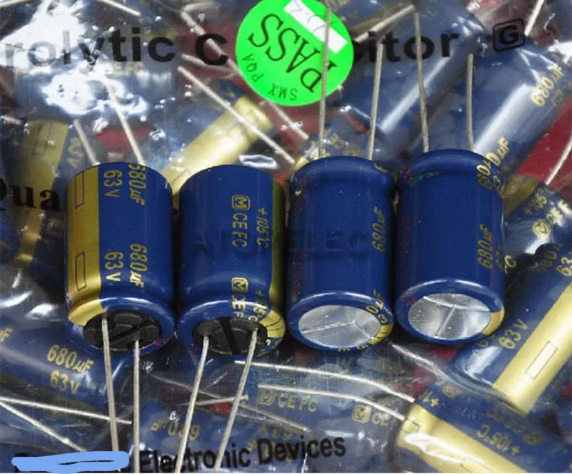 

10pcs FC Series 680uF/63V Electrolytic Capacitors Hi-Fi Audio 105 Deg.C