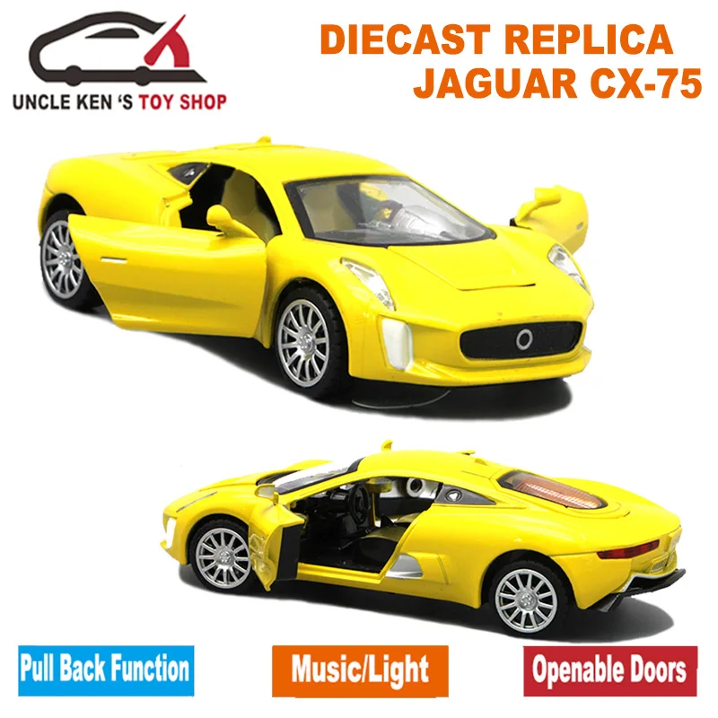 Fungsi/musik/cahaya Toys Menarik Skala Cm Jaguar 4