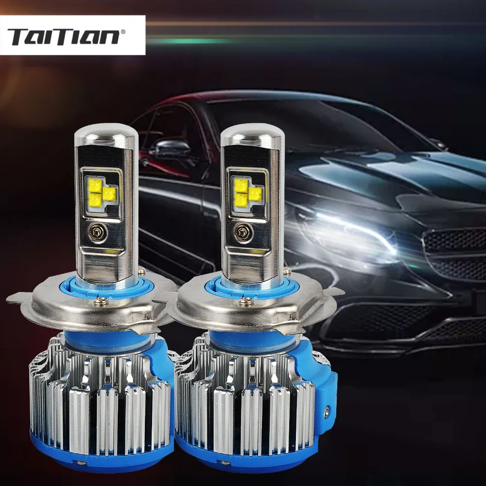Taitian 2 шт. csp 80 Вт 9600LM 6500 К H1 h7 автомобиля светодиодная лампа противотуманных фар