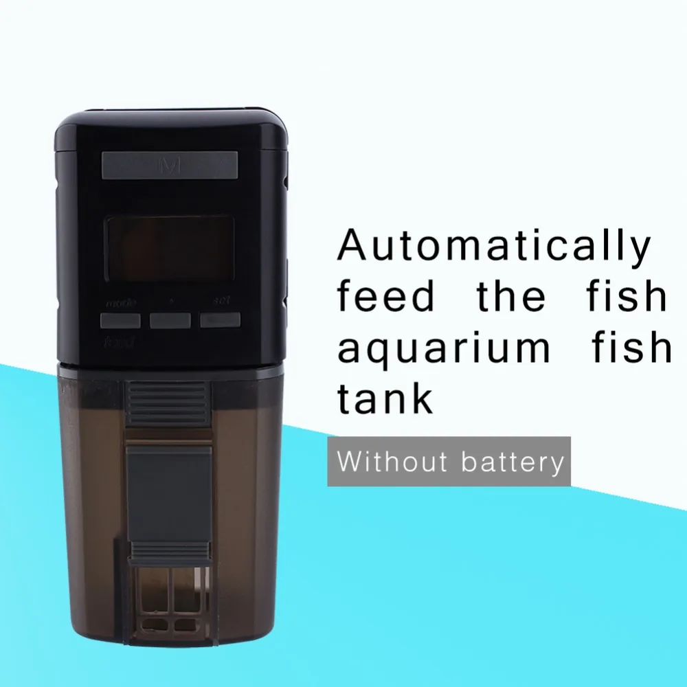 Мини автоматический аквариум Цифровой ЖК дисплей еда подачи Кормление Таймер Новый автоматически и вручную