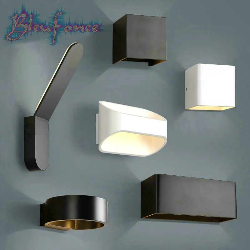 Led wall bedsides reading lights up applique murale led modern luminaire hotel hall surface ...