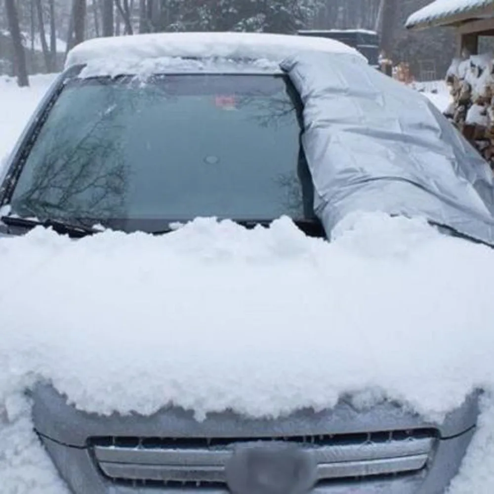 Лобовое стекло автомобиля снежное покрытие Универсальный лобовое стекло снег и лед покрытые магнитные Автомобильные Защитные Чехлы NOV23
