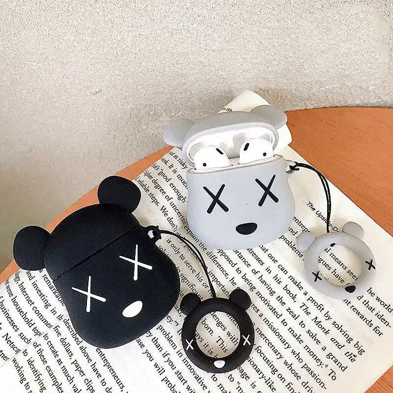 

Fashion Earphone Cover For Apple AirPods Case Soft With String Silicone Charging Headphones Case For Airpods Cover Cool Lovely