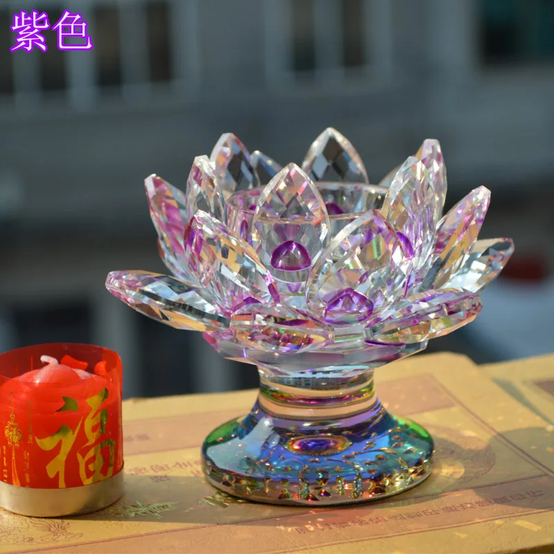 Buy wholesale 36pcs/lot Purple crystal votive candle