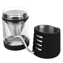 Длинный кофейник с длинным носиком капельный двойной травы заварник для кофе, чая ручной кофейник черный гусиный кофе бутылка для воды