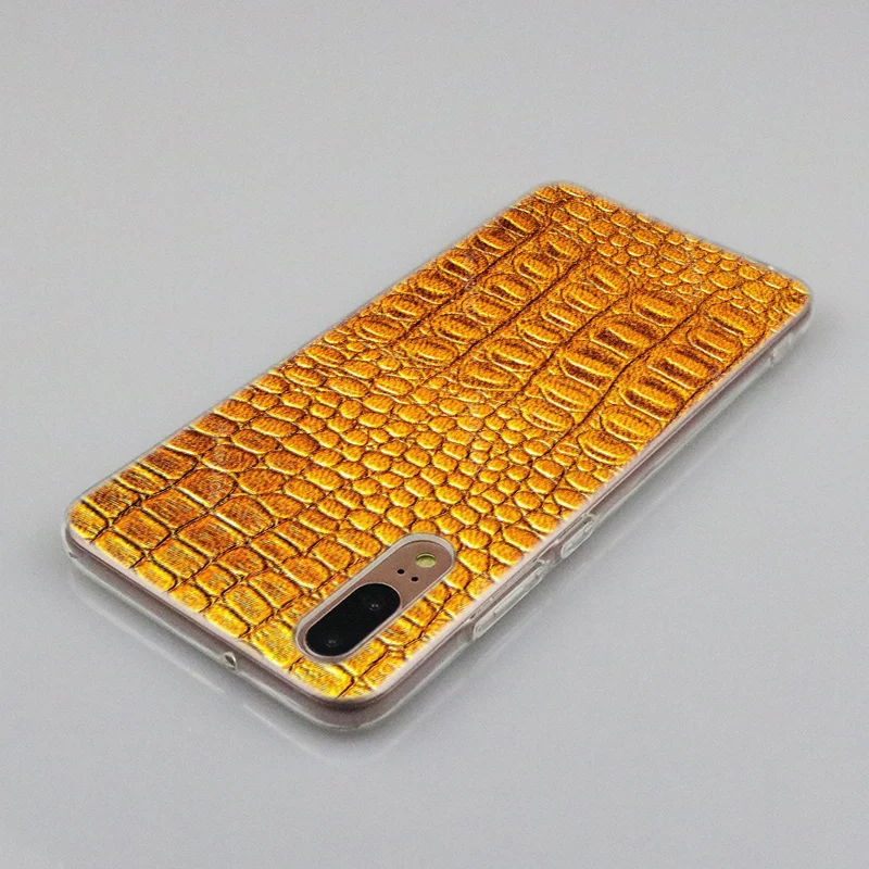 Силиконовый чехол с текстурой крокодиловой кожи для Huawei P30 P20 P10 P9 P8 Lite 2017 Pro Mini P Smart