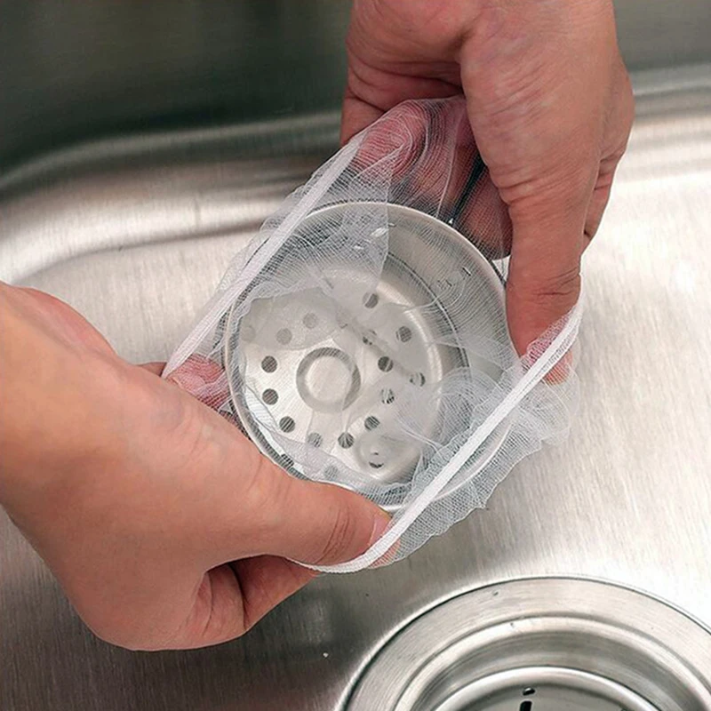 

30pc Hair Food Catcher Cord Cover Portable Leak Net Filter Bathtub Shower Drain Hole Filter Trap Wire Sink Strainer Kitchen Tool