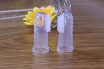 

by ems or dhl 500pcs Safe Silicone Baby Finger Toothbrush Children Baby Training Teether Teething Newborn Brush Tool Teeth Care