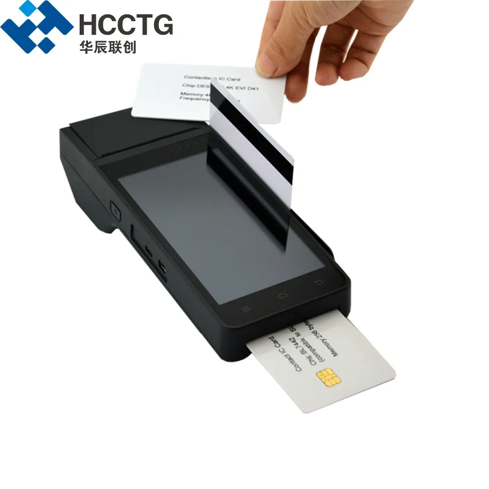 HCCZ90 4G الدفع جهاز WIFI جي بي آر إس بلوتوث NFC شريحة تحديد الهوية بموجات الراديو المغناطيسي قارئ بطاقات مع طابعة EMV الذكية ماكينة نقاط بيع بنظام أند...