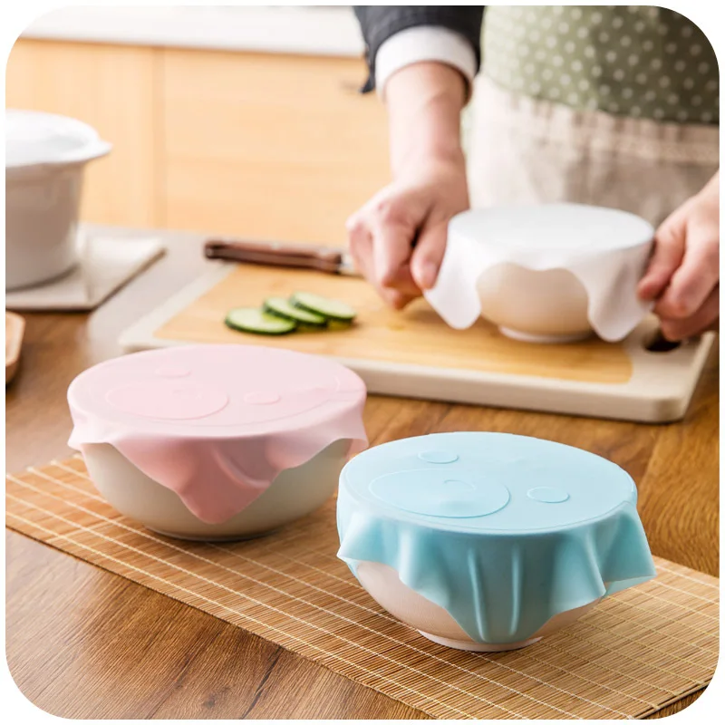 Buy Food grade Silicone Saran Wrap Tableware Microwave