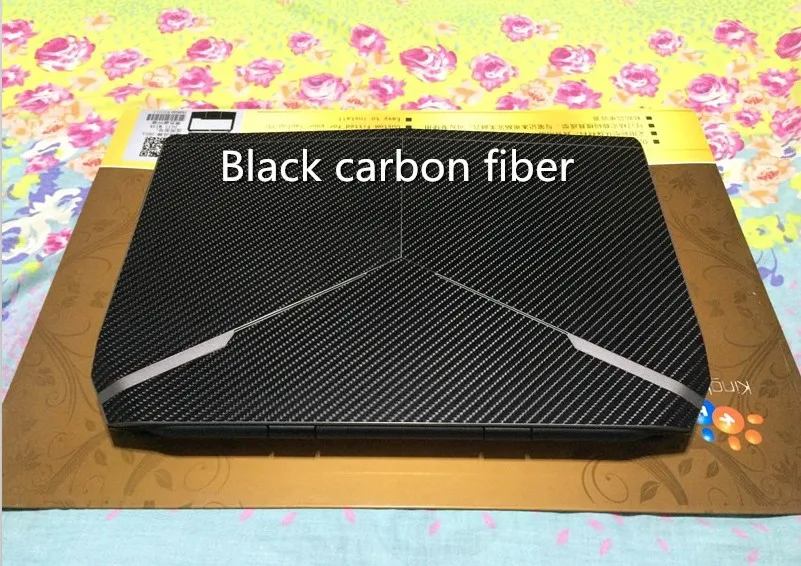 Ноутбука углеродного волокна кожи винила Стикеры Крышка для MSI GE72 GE72VR GP72 GP72X GP72VR GP72M GL72 GL72M GV72 GF72 GF72VR 17,3 дюйма - Цвет: Black Carbon fiber