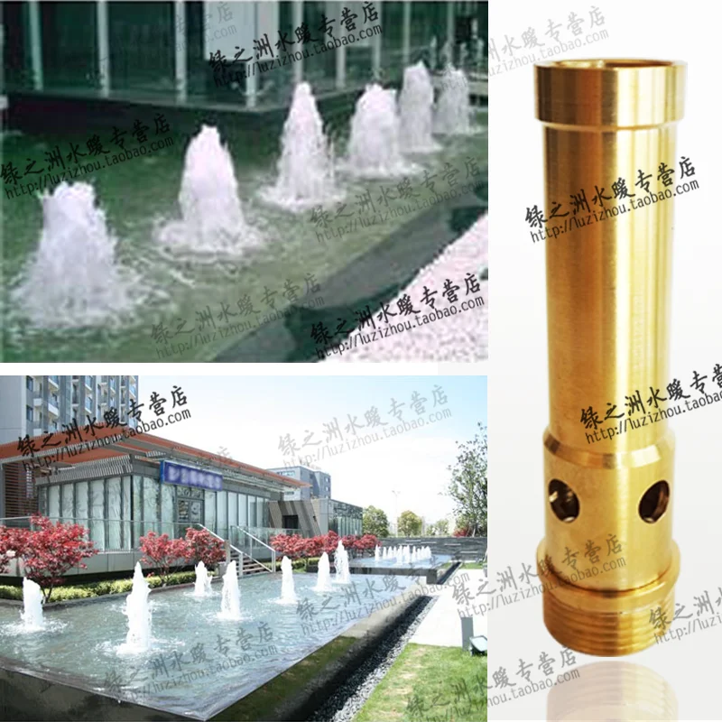

New 1/2" Interior 3/4" Exterior Spring Bubbling Fountain Nozzle Spray Head Pond
