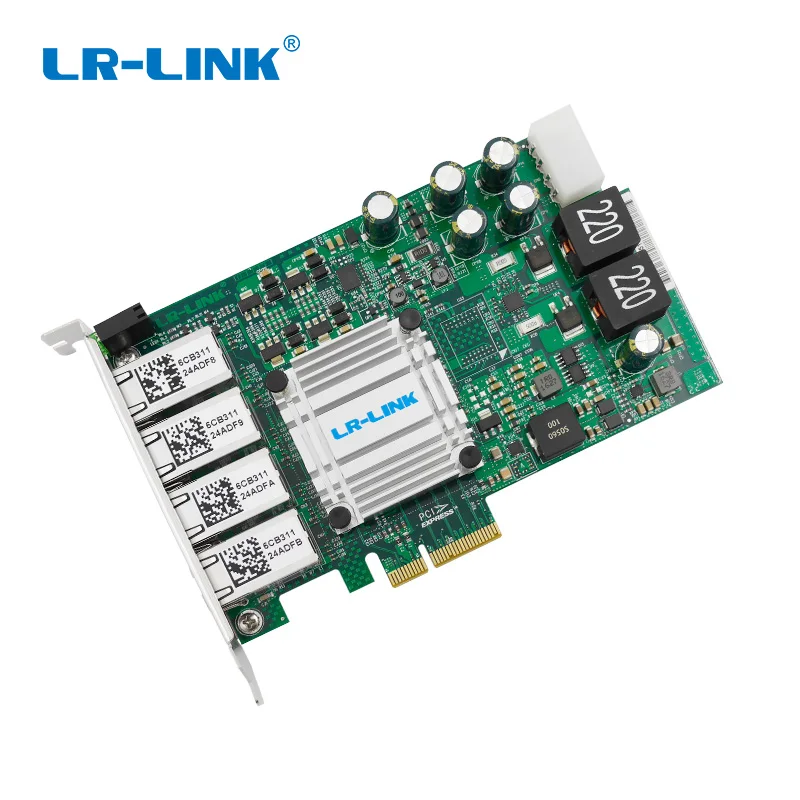 LR-Link 9724HT-POE POE+ гигабитный Ethernet устройство захвата изображений Quad порт PCI Express RJ45 Карта видеозахвата Intel I350 Nic