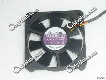 

For SUNON KDE1206PHB1 TM.C165.OB DC12V 2.6W 6015 6CM 60mm 60x60x15mm 3pin Cooling Fan