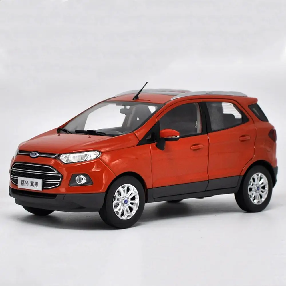 1/18 весы Ford Ecosport SUV Orange литье под давлением автомобильные модельные игрушки, коллекционные