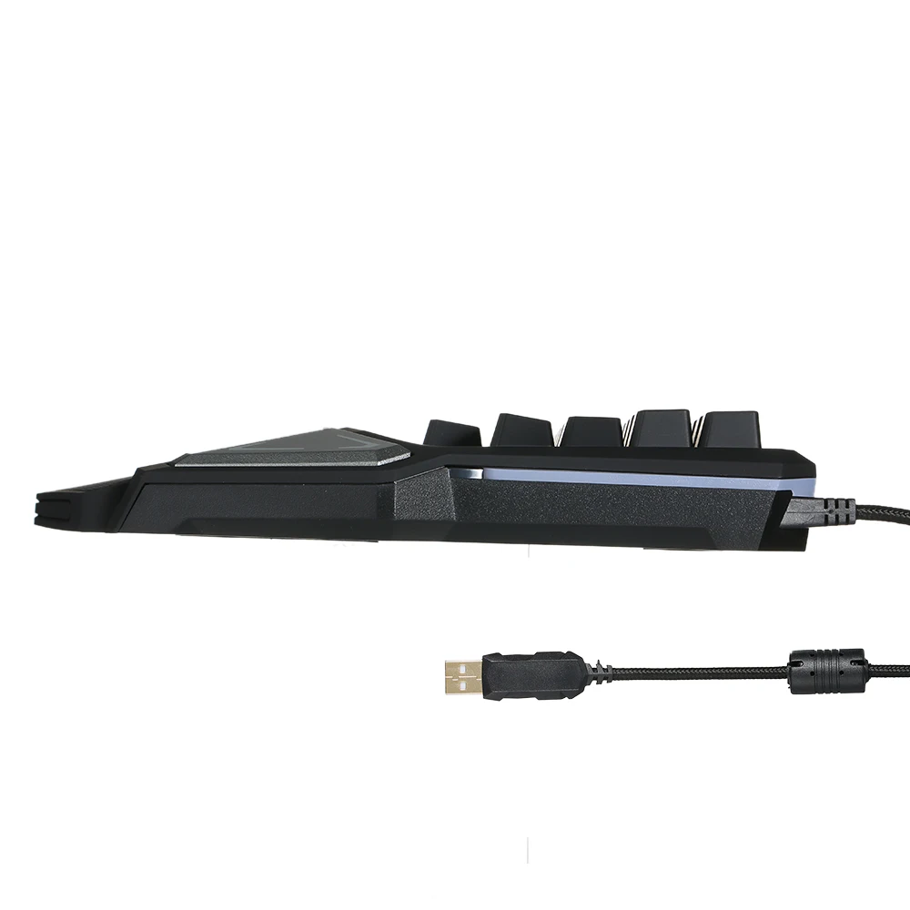 Профессиональная игровая клавиатура Delux T9 Pro 7 цветов светодиодный экран с