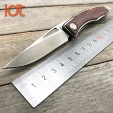 LDT CR Складной нож 440C Лезвие стали черное дерево ручка Открытый тактический охотничий кемпинг армейские ножи выживания карманный нож EDC инструменты
