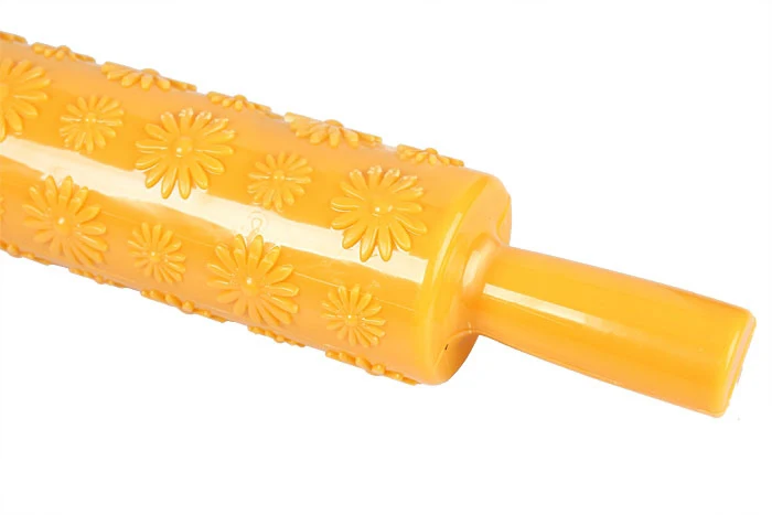 Горячая цветок образный антипригарный Скалка кекс рулон текстурированный Пластиковый валик помадка-украшение для торта инструменты