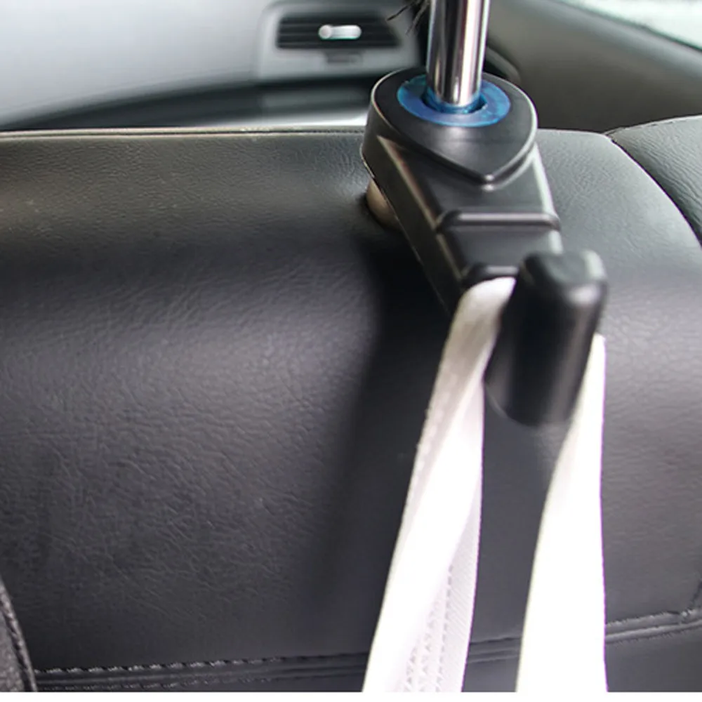 

2 x Hooks Car Holder Car Back Seat Headrest Hanger Holder Hooks For Bag Purse Cloth Holders Grocery Car-Styling 11 * 4 * 3cm
