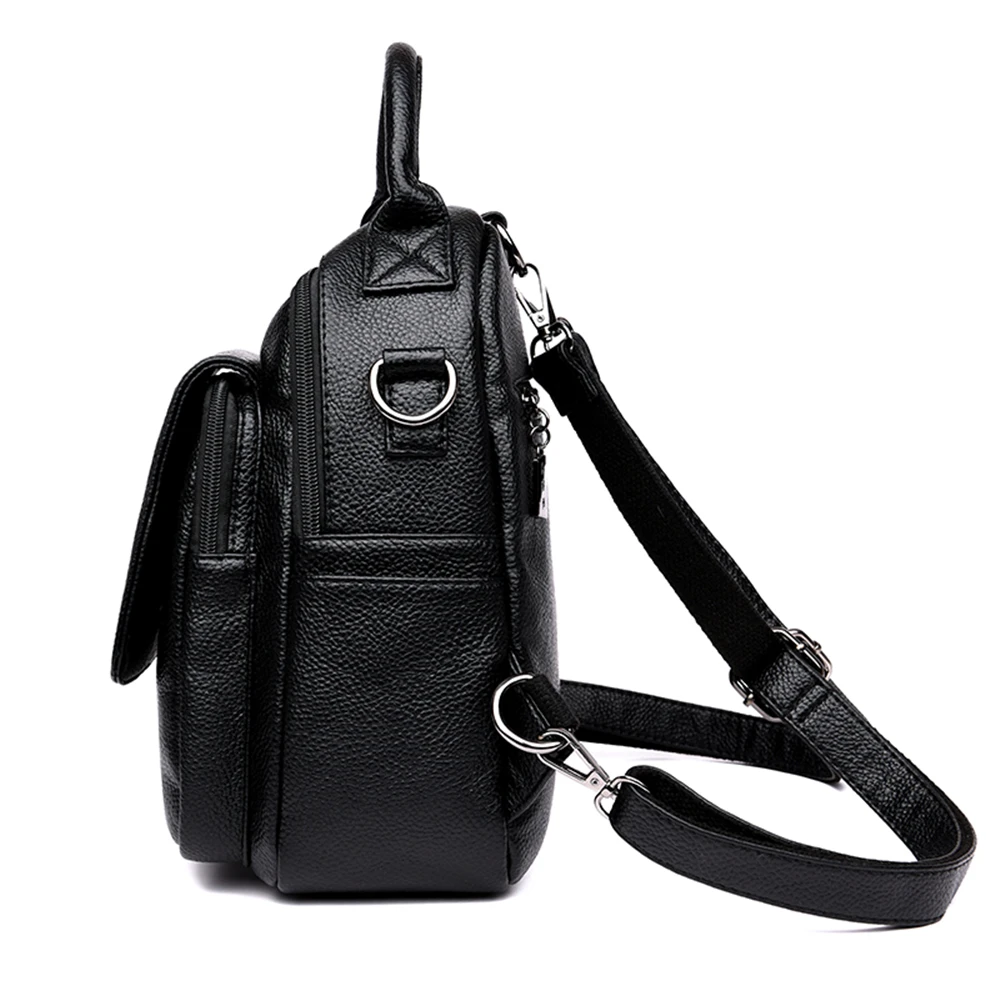 Mochila multifunción informal de cuero de alta calidad para niñas adolescentes mochila escolar mochila Mochila multifunción informal de cuero de alta calidad para niñas adolescentes mochila escolar mochila