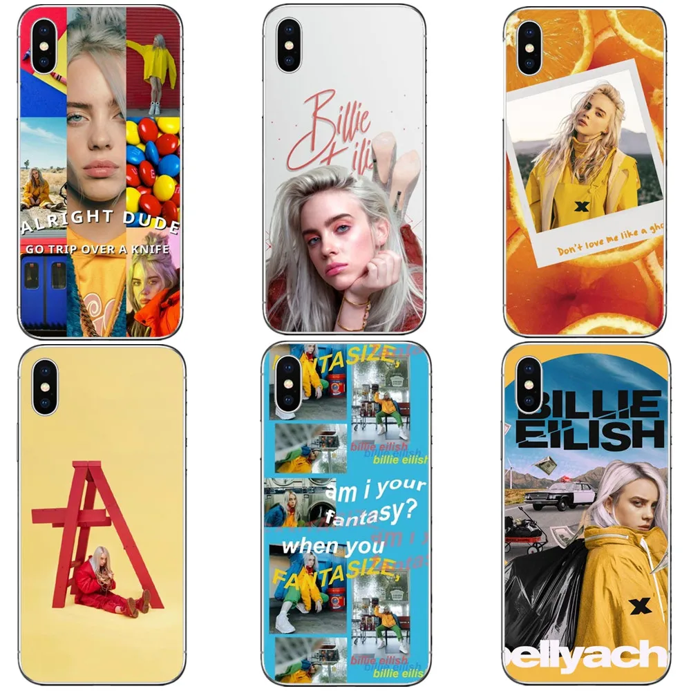 

Billie Eilish PC Silicone Cases for iPhone 5 S SE X Phone Case For iPhone 6s 6 7 8 Plus XS Max XR Coque Frosted Fundas