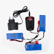 UE plug chargeur 3in1 câble 7.4 V 2500 mah 2 S RC Drone Syma X8C Lipo Batterie Pour Wltoys V262 X8W X8C X8 Quadcopter Hélicoptère
