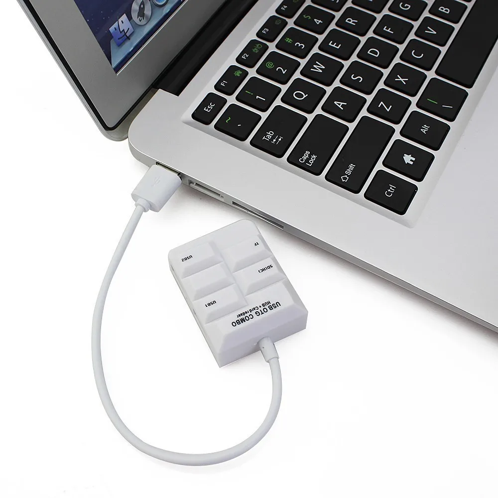 CHUYI OTG COMBO 2.0 USB Type-C HUB USB-C To 2 Port USB2.0 With SD/TF Card Reader Type C Micro USB OTG Splitter Adapter For Laptop