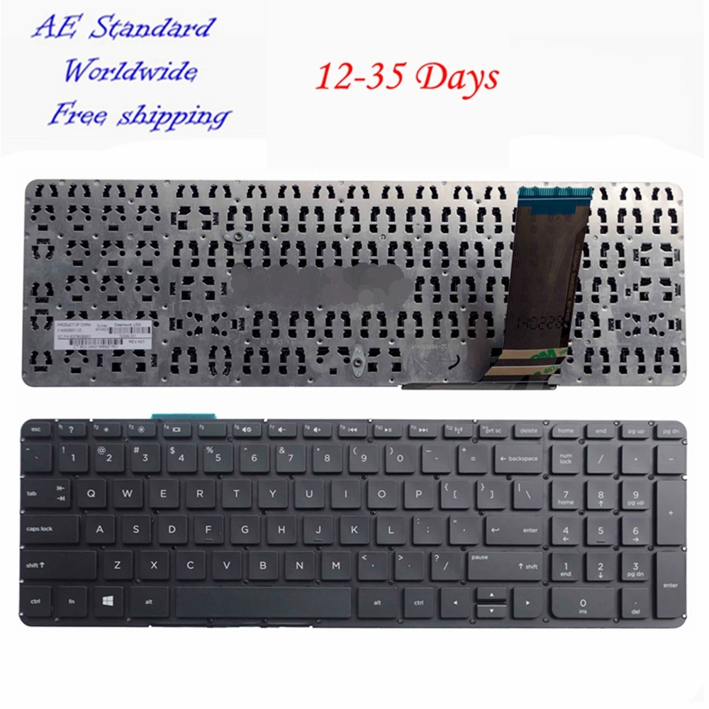 Черная клавиатура для ноутбука HP Pavilion FOR ENVY 15 TouchSmart 15-J000 J029TX J106TX 17T-J000 15T-J000 |