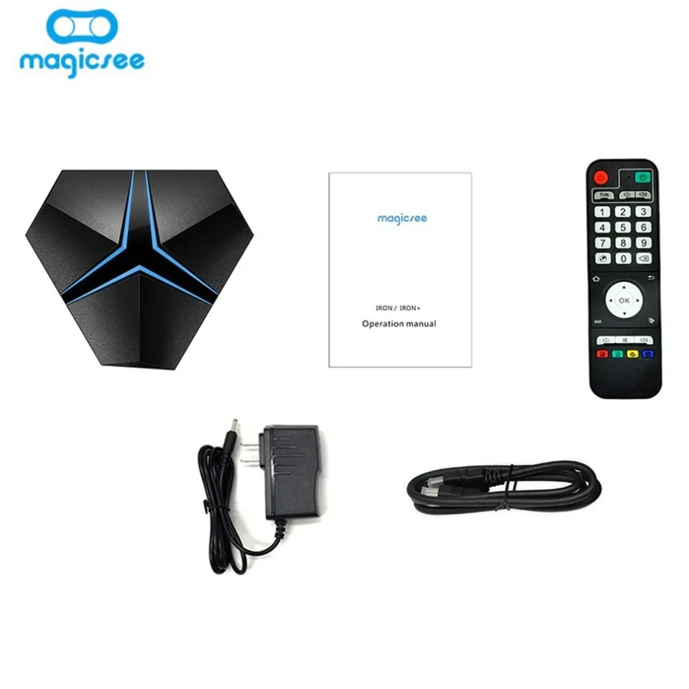 

Magicsee Iron+ Amlogic S912 Octa Core 3+32G Android 7.1 TV Box 2.4G/5.8G Wifi Support OTA Update LAN 1000M 4K Media Player