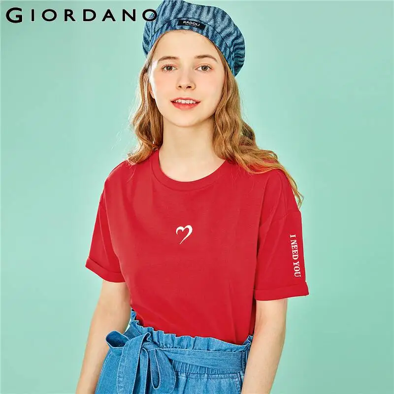 Jordano женская футболка милая с вышивкой Femme короткий рукав хлопок топы для женщин