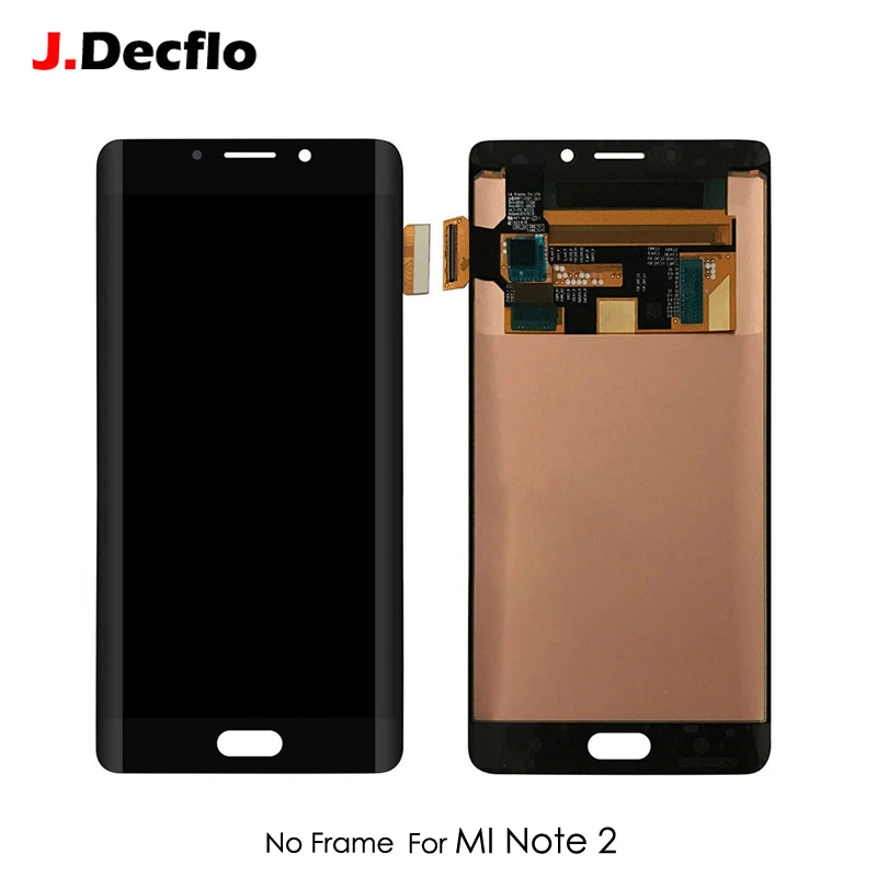 

Original LCD Display For Xiaomi Mi Note 2 FHD 5.7" Touch Screen Digitizer With Frame Full Assembly Replacement Silver Black