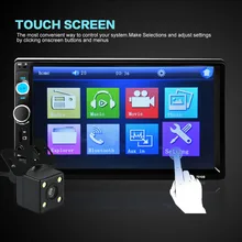 7 Дюймов Bluetooth 2 Din Автомобильный DVD Двойной Din Видео MP5 MP4 Плееры 7010B Автомобиль Аудио Радио-Плеер Поддержка FM/USB/AUX/Сенсорный экран/TF