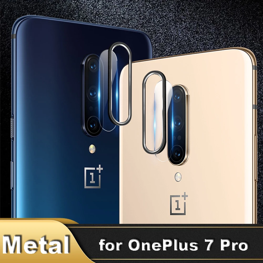 

Back Camera Glass for OnePlus 7 Pro 1+7 Tempered Glass Protective for One Plus 7 Pro Lens Film Metal Protection Aluminum Ring