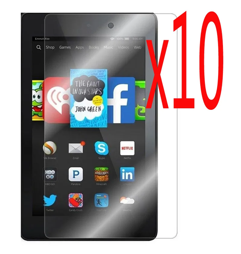 10pcs/lot LCD Clear Screen Protector Films Protective Film Guards For