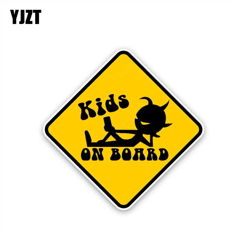 

YJZT 15.3CM*15.3CM KIDS ON BOARD Decal PVC Cool Car Sticker 12-40502