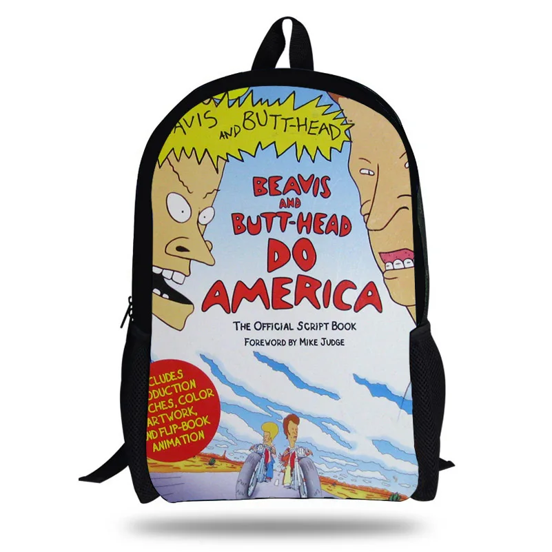 Kolleg Beavis и Butt Head Do American Printing Детский мягкий рюкзак для путешествий школьные