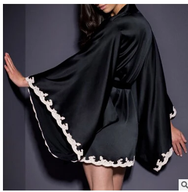Сексуальное кимоно халат белье Ночная сорочка Ночная рубашка пижамы; одежда для сна; халат нижнее белье Femme Сорочки рубашки одежда для сна