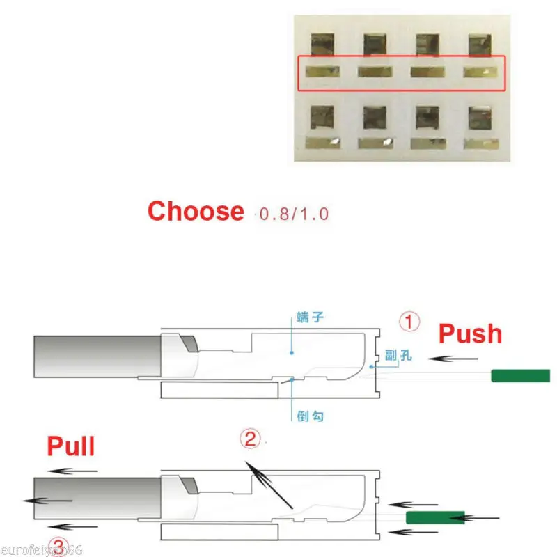 Terminal Removal Tool Car Wire Terminal Socket Pin Removal Dismount Tool
