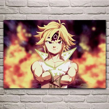 

The Seven Deadly Sins Anime fabric poster living room home wall decorative canvas silk art print KG311