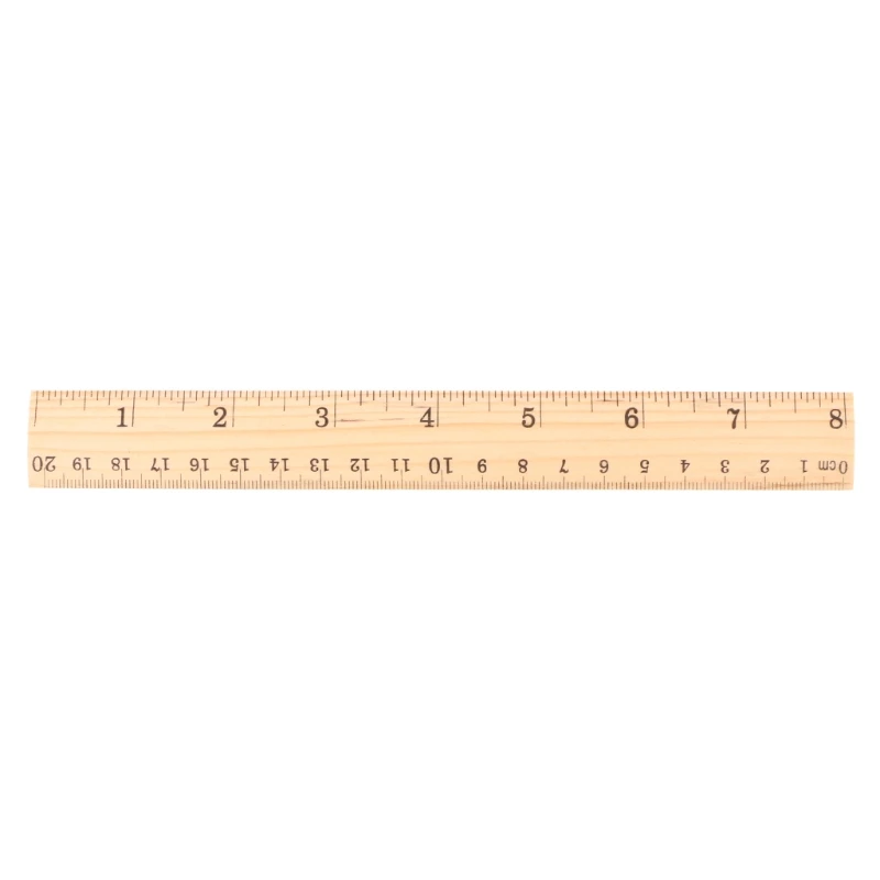 15 см 20 см 30 см линейка деревянная Двусторонняя студент, школа, офис принадлежности для измерения школьных принадлежностей - Цвет: 20CM