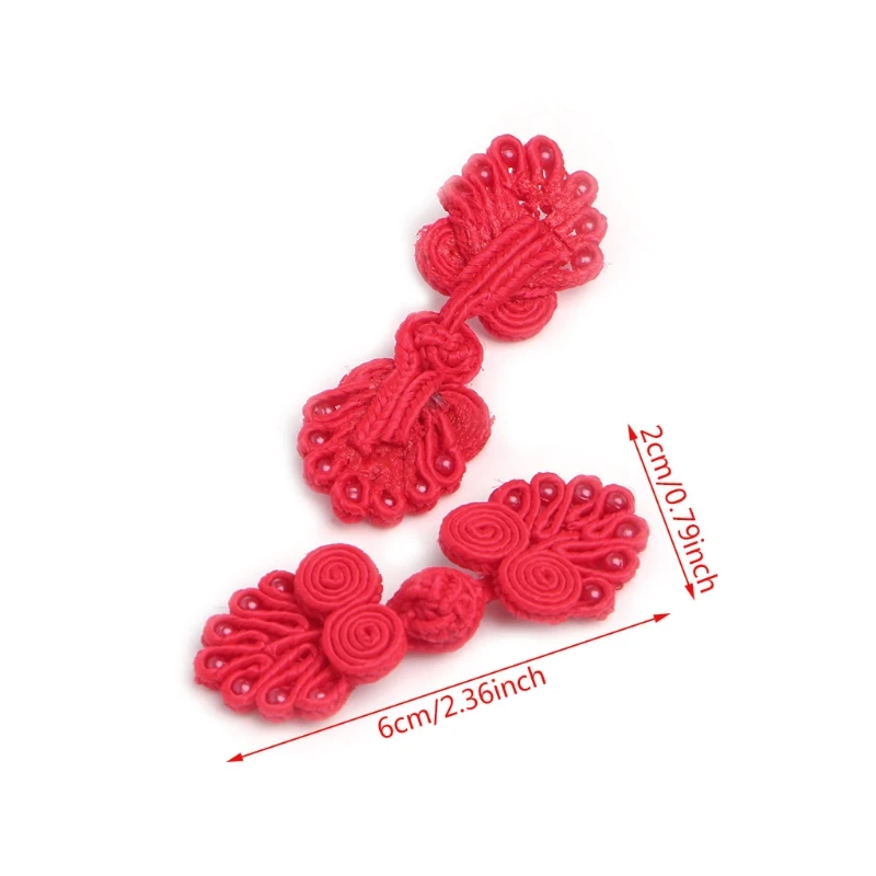 

10Pairs/Pack Beaded Chinese Frog Closure Buttons Knot Fastener Sewing Handmade Craft Handcraft Sewing Decor
