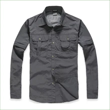 OT01 уличная брендовая походная рубашка мужская съемная быстросохнущая дышащая рубашка UPF50+ летняя походная Кемпинг Рыбалка