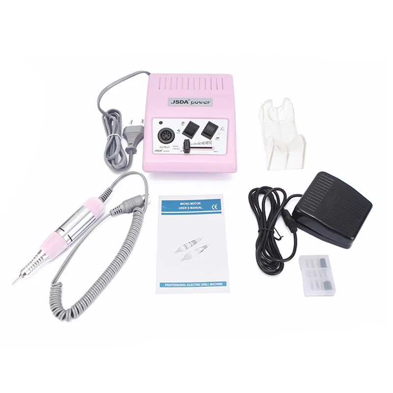 

35W Nail Gel Polish Drill Bits cutters Kit Nail Tools Electric Polisher Machine For Manicure Pedicure file Nails Art Tool JD500